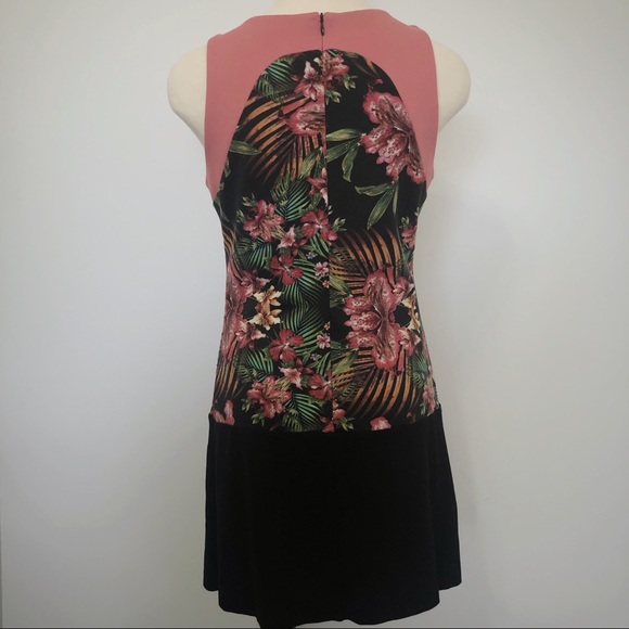 SOLD Mango MNG Tropical Color Block Sheath Dress - Picture 5 of 7